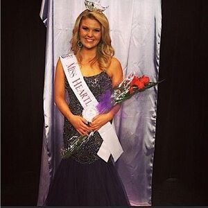 Beautiful Sherri Hill Navy/Nude Custom Mermaid